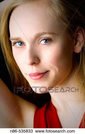 Sexy blonde in a red dress View Large Photo Image Stock Image - Sexy blonde in a red dress. Fotosearch