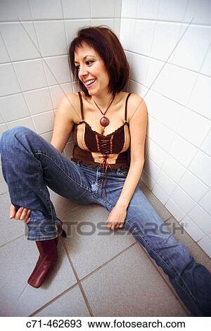 Sexy caucassian woman sitting in corner View Large Photo Image Stock Image - Sexy caucassian woman sitting in corner. Fotosearch