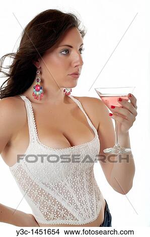 Sexy woman with cocktail View Large Photo Image Picture - Sexy woman with cocktail. Fotosearch