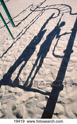 Stock Photo - Shadows at the playground. Fotosearch