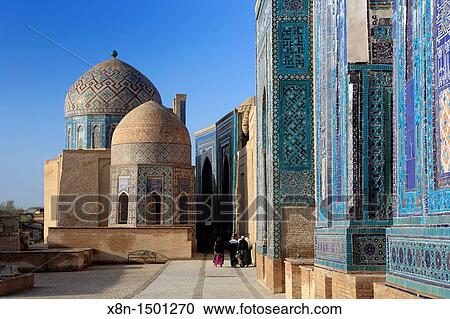 Shakh i Zinda mausoleums, Samarkand, Uzbekistan View Large Photo Image Stock Image - Shakh i Zinda mausoleums, Samarkand, Uzbekistan. Fotosearch