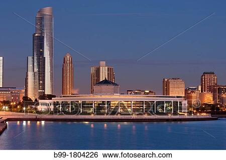 SHEDD AQUARIUM LAKE SHORE SKYLINE DOWNTOWN CHICAGO ILLINOIS USA View Large Photo Image Stock Photograph - SHEDD AQUARIUM LAKE SHORE SKYLINE DOWNTOWN CHICAGO ILLINOIS USA. Fotosearch