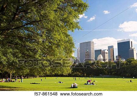 Sheep Meadow in Central Park, New York City, USA View Large Photo Image Stock Photo - Sheep Meadow in Central Park, New York City, USA. Fotosearch