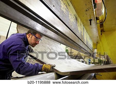 Sheet metal folder, boilermaking, Guipuzcoa, Basque Country, Spain View Large Photo Image Stock Photo - Sheet metal folder, boilermaking, Guipuzcoa, Basque Country, Spain. Fotosearch