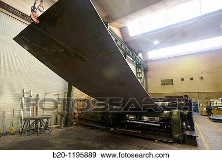 Sheet metal folder, boilermaking, Guipuzcoa, Basque Country, Spain View Large Photo Image Stock Photo - Sheet metal folder, boilermaking, Guipuzcoa, Basque Country, Spain. Fotosearch