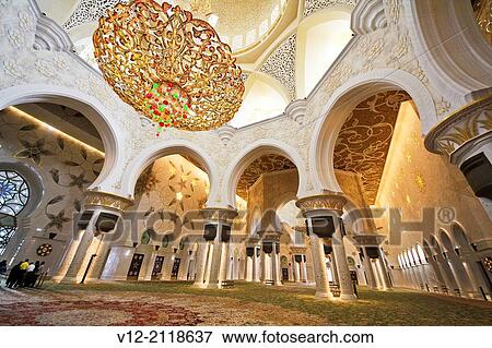 Sheikh Zayed bin Sultan al-Nahyan Mosque, Abu Dhabi, United Arab Emirates View Large Photo Image Stock Photo - Sheikh Zayed bin Sultan al-Nahyan Mosque, Abu Dhabi, United Arab Emirates. Fotosearch