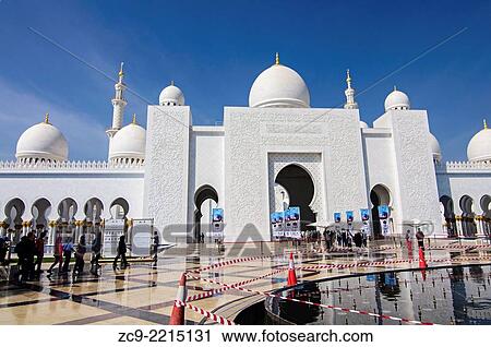Sheikh Zayed Grand Mosque, Abu Dhabi. View Large Photo Image Stock Image - Sheikh Zayed Grand Mosque, Abu Dhabi.. Fotosearch