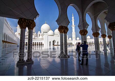 Sheikh Zayed Grand Mosque, Abu Dhabi. View Large Photo Image Stock Photo - Sheikh Zayed Grand Mosque, Abu Dhabi.. Fotosearch
