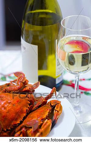 shellfish and white wine. View Large Photo Image Stock Photograph - shellfish and white wine.. Fotosearch