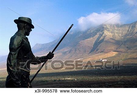 Shepherd statue Fuerteventura island Canary Islands Spain View Large Photo Image Stock Photo - Shepherd statue Fuerteventura island Canary Islands Spain. Fotosearch
