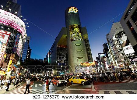 Shibuya, Tokyo, Japan View Large Photo Image Stock Photo - Shibuya, Tokyo, Japan. Fotosearch
