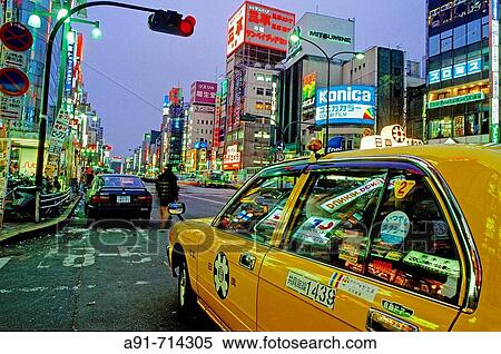 Shinjuku at night, Tokyo. Japan View Large Photo Image Stock Photography - Shinjuku at night, Tokyo. Japan. Fotosearch