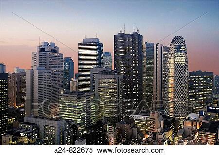 Shinjuku district skyline, Tokyo City, Japan (October 2008) View Large Photo Image Stock Photography - Shinjuku district skyline, Tokyo City, Japan (October 2008). Fotosearch