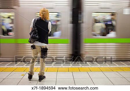 Shinjuku Railway station Keio Line Shinjuku, Tokyo, Japan View Large Photo Image Picture - Shinjuku Railway station Keio Line Shinjuku, Tokyo, Japan. Fotosearch