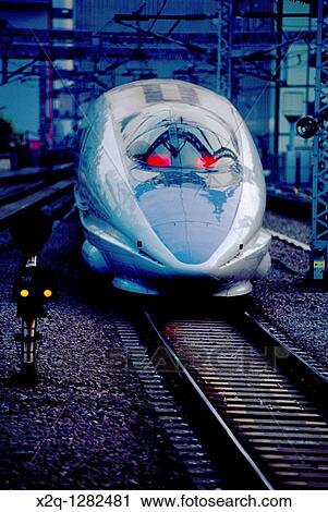 Shinkansen bullet train Tokyo Japan View Large Photo Image Stock Image - Shinkansen bullet train Tokyo Japan. Fotosearch