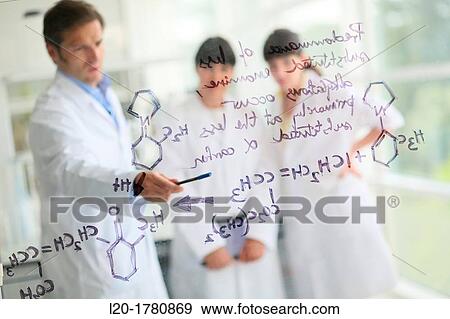Stock Photo - Shinthesis Lab, Research Laboratory, R&D+i, Design and synthesis of new chemical entities with therapeutic applications in oncology, Ikerchem, Donostia, San Sebastian, Gipuzkoa, Basque Country, Spain. Fotosearch