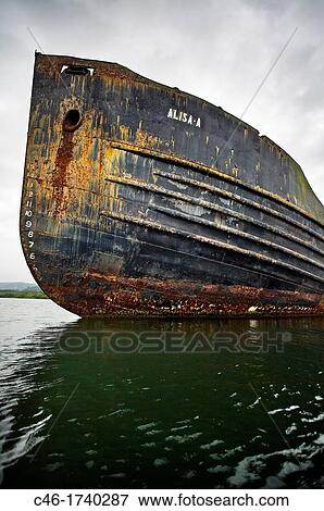 Stock Photo - Ship, Almirante town, Bocas del Toro province, Caribbean sea, Panama.. Fotosearch