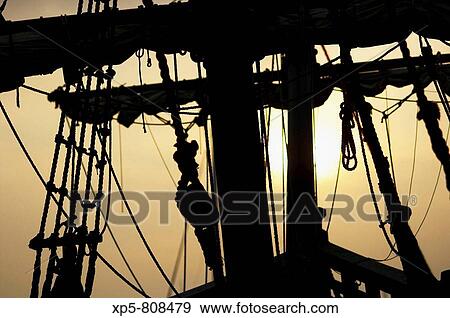 ship on sunset View Large Photo Image Stock Photo - ship on sunset. Fotosearch