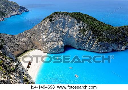 Shipwreck Navagio Beach Zakynthos Greece Ionian Sea Mediterranean Island View Large Photo Image Stock Photo - Shipwreck Navagio Beach Zakynthos Greece Ionian Sea Mediterranean Island. Fotosearch