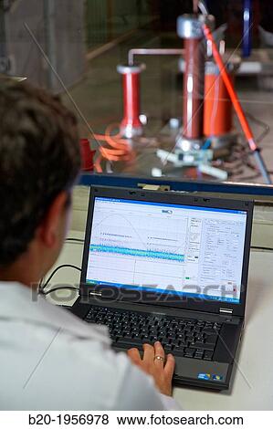 Shock test. Equipment boost with spark gap. High Voltage Electric Laboratory. Certification of electrical equipment. Technological Services to Industry. Tecnalia Research & innovation, Bizkaia, Basque Country, Spain. View Large Photo Image Stock Photo - Shock test. Equipment boost with spark gap. High Voltage Electric Laboratory. Certification of electrical equipment. Technological Services to Industry. Tecnalia Research & innovation, Bizkaia, Basque Country, Spain.. Fotosearch