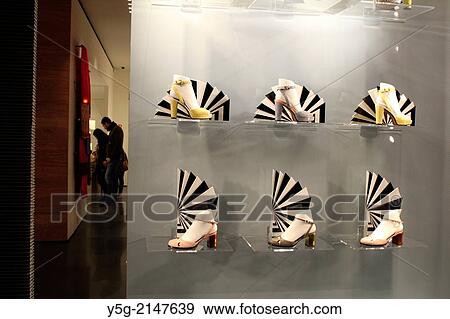 shoes in fendi shop window in rome italy View Large Photo Image Stock Photo - shoes in fendi shop window in rome italy. Fotosearch