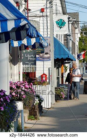 Shop fronts along Water Street, Woods Hole, Cape Cod, Massachusetts, USA View Large Photo Image Stock Photograph - Shop fronts along Water Street, Woods Hole, Cape Cod, Massachusetts, USA. Fotosearch