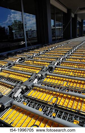 Shopping cart at Aldi View Large Photo Image Stock Photography - Shopping cart at Aldi. Fotosearch
