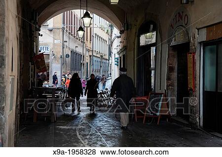 Shopping in Volta di San Pietro Street, Florence, Italy. View Large Photo Image Stock Photo - Shopping in Volta di San Pietro Street, Florence, Italy.. Fotosearch