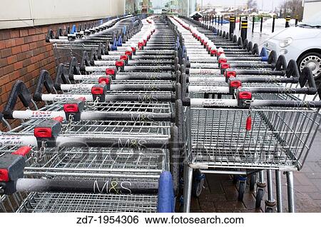 Shopping trolleys, Bloomfield Shopping Centre, Bangor, Northern Ireland. Winter - some snow visible. View Large Photo Image Stock Photograph - Shopping trolleys, Bloomfield Shopping Centre, Bangor, Northern Ireland. Winter - some snow visible.. Fotosearch
