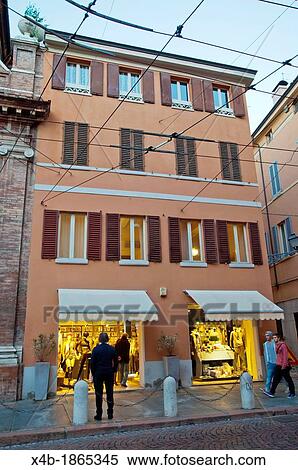 Shops at dusk along Via Emilia street central Modena city Emilia-Romagna region central Italy Europe View Large Photo Image Stock Photography - Shops at dusk along Via Emilia street central Modena city Emilia-Romagna region central Italy Europe. Fotosearch