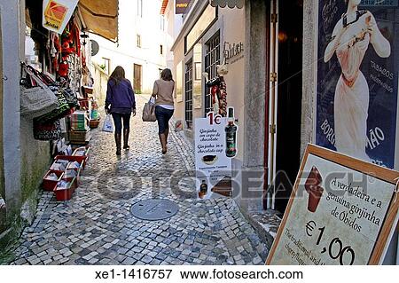 shops, Sintra, Portugal View Large Photo Image Stock Photo - shops, Sintra, Portugal. Fotosearch