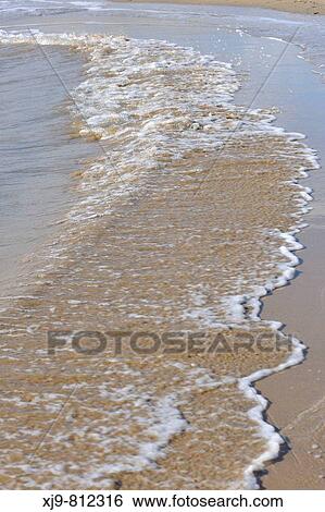Shore on the beach at the mouth Tagliamento in Bibione. View Large Photo Image Stock Photograph - Shore on the beach at the mouth Tagliamento in Bibione.. Fotosearch