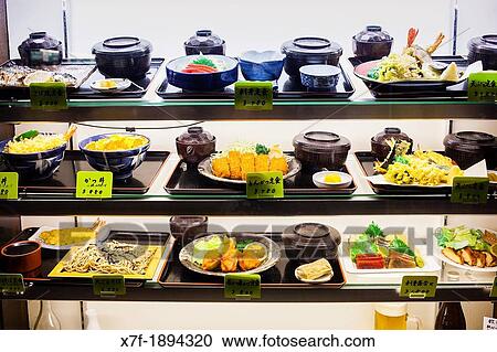 Showcase of a restaurant, in Ameyoko market Street Tokyo city, Japan, Asia View Large Photo Image Stock Image - Showcase of a restaurant, in Ameyoko market Street Tokyo city, Japan, Asia. Fotosearch