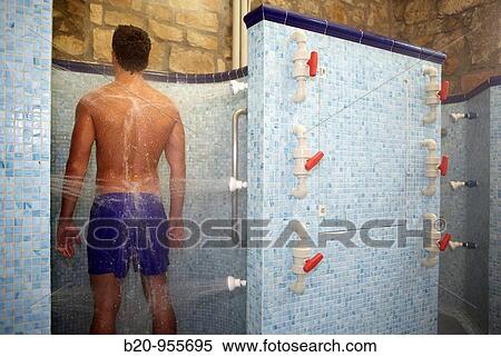 Shower, spa-relais. Lierganes hotel and spa, Cantabria, Spain View Large Photo Image Stock Photography - Shower, spa-relais. Lierganes hotel and spa, Cantabria, Spain. Fotosearch