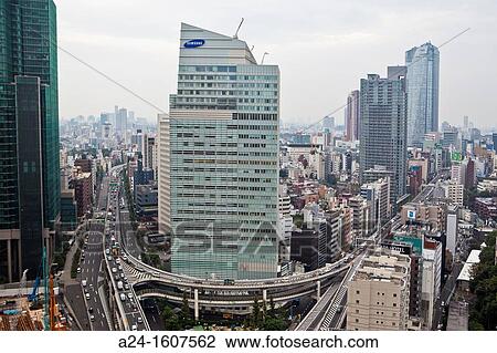 Shuto expressway, Roppongi area, Tokyo, Japan View Large Photo Image Stock Image - Shuto expressway, Roppongi area, Tokyo, Japan. Fotosearch