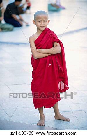 Shwedagon pagoda, buddhist monk. Yangon (Rangoon). Myanmar (Burma). View Large Photo Image Stock Image - Shwedagon pagoda, buddhist monk. Yangon (Rangoon). Myanmar (Burma).. Fotosearch
