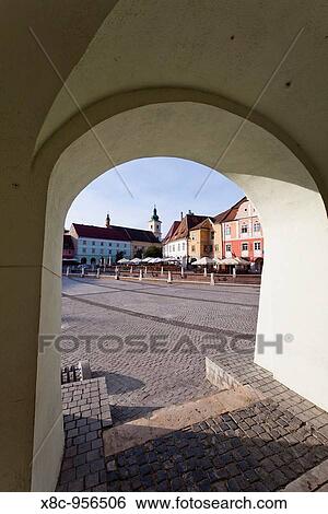 Sibiu, Hermannstadt in Transylvania, buildings on Piata Mica Europe, Eastern Europe, Romania, Sibiu, September 2009 View Large Photo Image Stock Photograph - Sibiu, Hermannstadt in Transylvania, buildings on Piata Mica Europe, Eastern Europe, Romania, Sibiu, September 2009. Fotosearch