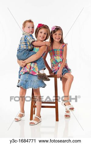 Stock Image - Siblings. Fotosearch