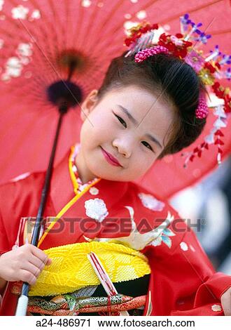 Stock Image - Sichi-go-san Festival. Tokyo. Japan. Fotosearch