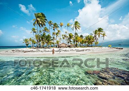 Stock Photo - Sichirdup island isla Hormiga, San Blas Islands also called Kuna Yala Islands, Panama.. Fotosearch