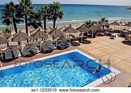 Stock Photo - Sidi Hotel, Playa San Juan, Alicante, Spain.. Fotosearch