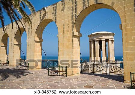 Siege bell monument, World War II Memorial, Lower Barracca Gardens, Valletta, Malta View Large Photo Image Stock Image - Siege bell monument, World War II Memorial, Lower Barracca Gardens, Valletta, Malta. Fotosearch