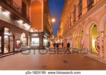 Sierpes street, Seville, Spain View Large Photo Image Stock Photography - Sierpes street, Seville, Spain. Fotosearch