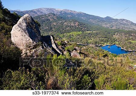 Picture - Sierra de Gredos from the Isiruela port. Avila. Castilla Leon. Spain.. Fotosearch