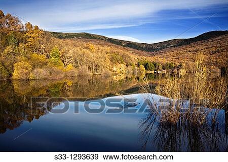 Sierra de Guadarrama Miraflores de la Sierra reservoir Madrid Spain View Large Photo Image Stock Photo - Sierra de Guadarrama Miraflores de la Sierra reservoir Madrid Spain. Fotosearch