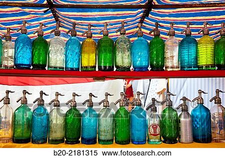 Sifones. Sunday market. Plaza Dorrego. San Telmo. Buenos Aires. Argentina. View Large Photo Image Stock Photography - Sifones. Sunday market. Plaza Dorrego. San Telmo. Buenos Aires. Argentina.. Fotosearch