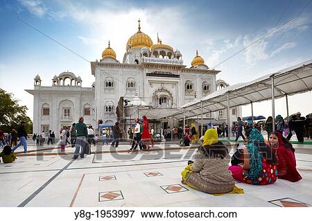 Stock Photo - Sikh Temple, New Delhi, India.. Fotosearch