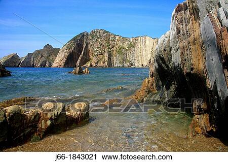 Silence beach Castaeras View Large Photo Image Stock Image - Silence beach Castaeras. Fotosearch