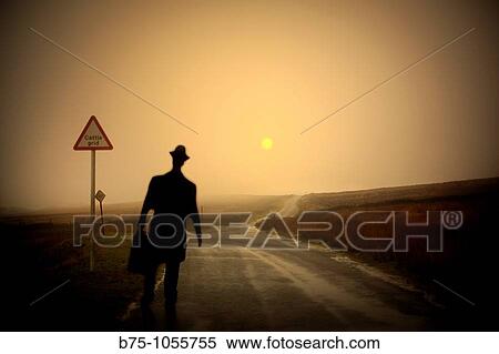 Silhouette, country road View Large Photo Image Stock Photography - Silhouette, country road. Fotosearch