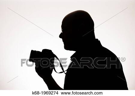 Silhouette of a middle-aged man, head and shoulders View Large Photo Image Picture - Silhouette of a middle-aged man, head and shoulders. Fotosearch